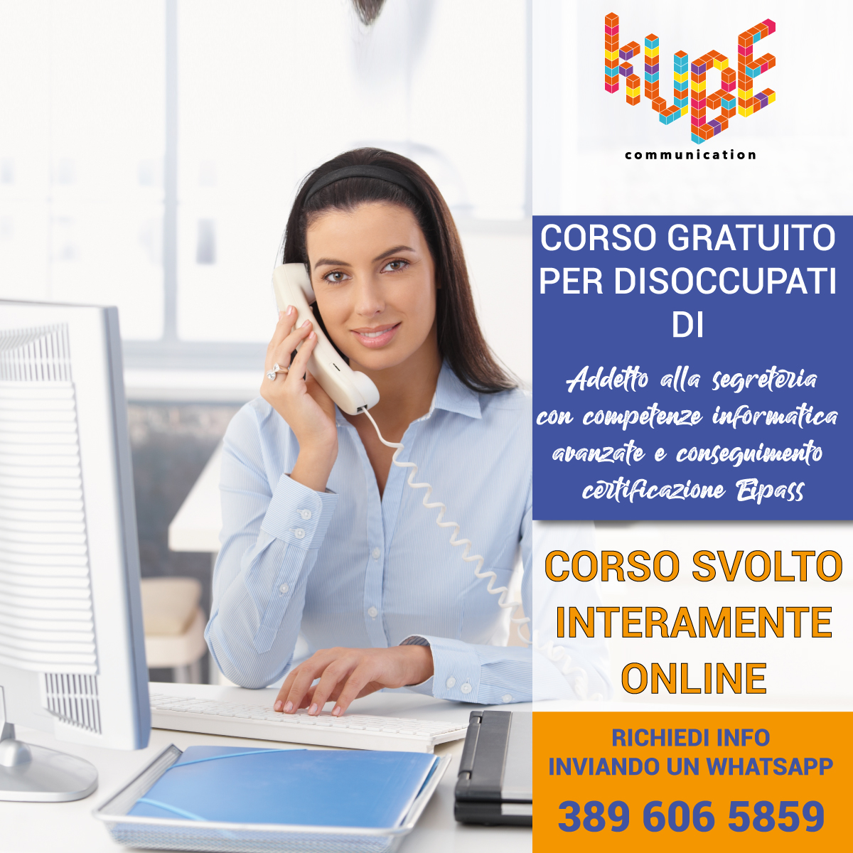 CORSO GRATUITO ADDETTO ALLA SEGRETERIA CON COMPETENZE INFORMATICA AVANZATE E CONSEGUIMENTO